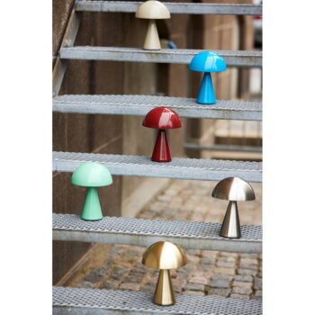 Modrá LED stmievateľná stolová lampa (výška 20 cm) Mush – Hübsch – Obrázok 6