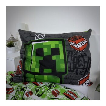 Bavlnené detské obliečky na jednolôžko 140x200 cm Minecraft Metro Art – Jerry Fabrics - Image 5