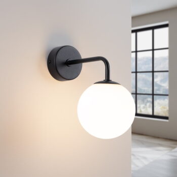 Čierno-biele nástenné svietidlo Beam – Nice Lamps - Image 3