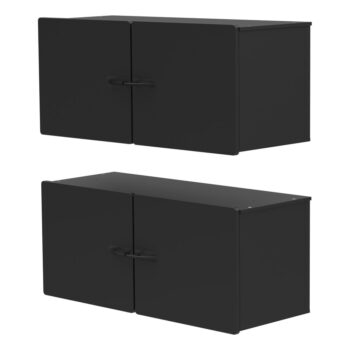 Čierny modulárny policový systém 82x204 cm Dakota – Tenzo – Obrázok 10