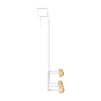 Biely prírodný kovový vešiak na dvere 39 cm Estique - Umbra - Image 5
