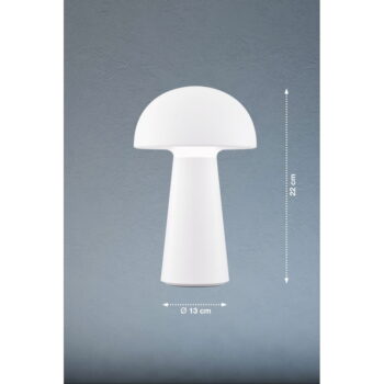 Biela LED stmievateľná stolová lampa so senzorom pohybu (výška 22 cm) Viga – Fischer & Honsel - Image 3