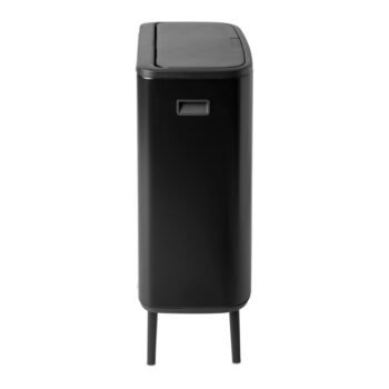 Matne čierny dotykový oceľový odpadkový kôš na triedený odpad 60 l Bo Touch Bin Hi – Brabantia – Obrázok 3