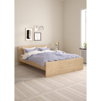 Dvojlôžková posteľ v dekore duba v prírodnej farbe 160x200 cm Naia – Tvilum - Image 10