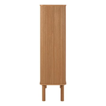 Skrinka v dekore duba s posuvnými dverami v prírodnej farbe 80x145 cm Langley – Actona – Obrázok 4