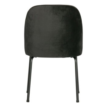 Čierne zamatové jedálenské stoličky v súprave 2 ks Vogue – BePureHome - Image 4