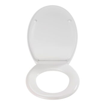 Biele WC sedadlo s jednoduchým zatváraním Wenko Premium Ottana, 45,2 × 37,6 cm – Obrázok 2