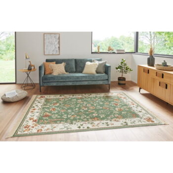 Zeleno-krémový koberec z viskózy 135x195 cm Oriental – Nouristan – Obrázok 2