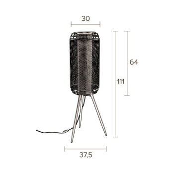 Čierna stojacia lampa Archer - Dutchbone - Image 4