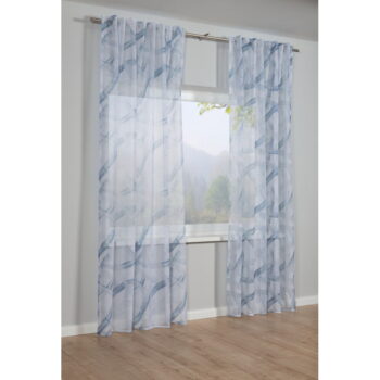Modrá záclona 245x140 cm Dolly-Voile - Gardinia – Obrázok 2