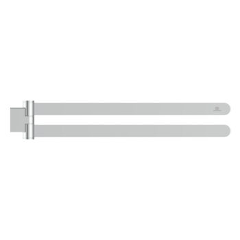 Nástenný kovový držiak na uteráky v lesklo striebornej farbe Conca – Ideal Standard - Image 2