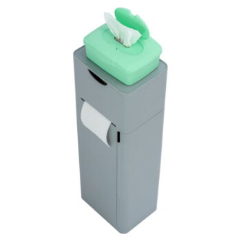 Sivý plastový stojan na toaletný papier so štetkou Imon – Wenko – Obrázok 6