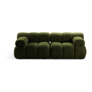 Zelená modulárna pohovka z textílie bouclé 188 cm Bellis – Micadoni Home