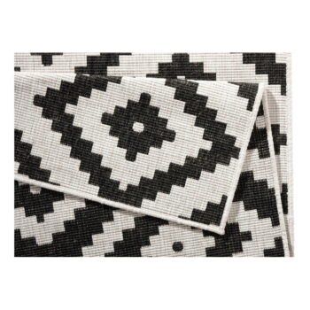 Čierno-krémový vonkajší koberec NORTHRUGS Malta, 80 x 150 cm - Image 4