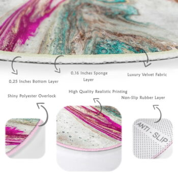 Prateľný okrúhly koberec vhodný pre robotické vysávače ø 100 cm Comfort – Mila Home – Obrázok 6