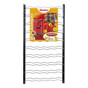 Čierny kovový regál na víno počet fliaš 50 Barbera – Metaltex – Obrázok 3