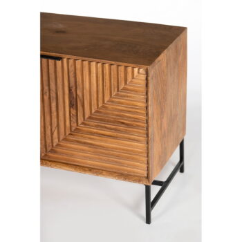 TV stolík z mangového dreva v prírodnej farbe 160x58 cm Nereida – Marckeric - Image 6