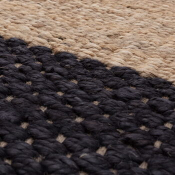 Čierno-béžový obojstranný ručne tkaný jutový koberec 120x170 cm Cedar – Asiatic Carpets - Image 3