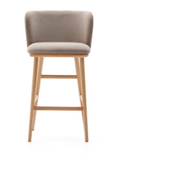 Svetlohnedá barová stolička (výška sedadla 65 cm) Ciselia – Kave Home – Obrázok 2