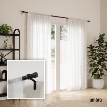 Oceľová roztiahnuteľná garniža 91 - 168 cm Cappa – Umbra - Image 6