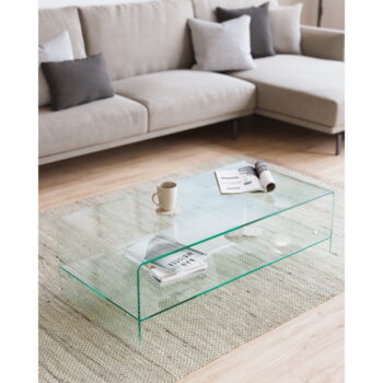 Sklenený konferenčný stolík 55x110 cm Burano – Kave Home - Image 5
