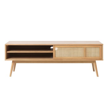 TV stolík v dekore duba v prírodnej farbe 150x50 cm Barrali – Unique Furniture – Obrázok 2