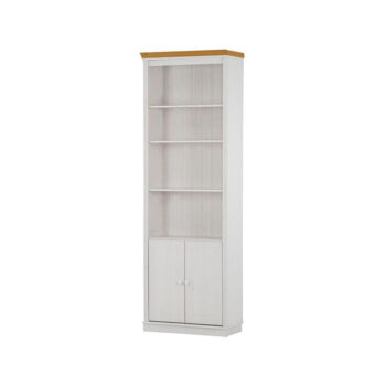 Biela knižnica z borovicového dreva 74x223 cm Anita – Støraa – Obrázok 2
