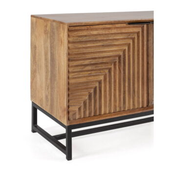TV stolík z mangového dreva v prírodnej farbe 160x58 cm Nereida – Marckeric - Image 7