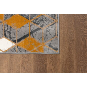 Koberec v okrovožltej a sivej farbe 133x190 cm Soft – FD - Image 4
