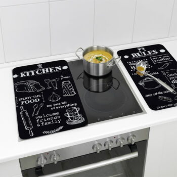 Kryty na sporák z tvrdeného skla v súprave 2 ks 52x30 cm Kitchen Rules – Maximex - Image 3
