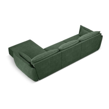 Tmavozelená rohová pohovka (pravý roh) Vanda - Mazzini Sofas - Image 3