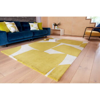 Okrovožltý ručne tkaný koberec z recyklovaných vlákien 200x290 cm Romy – Asiatic Carpets - Image 4
