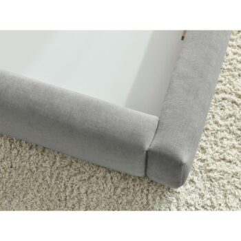 Svetlosivá čalúnená dvojlôžková posteľ s úložným priestorom s roštom 180x200 cm Vernon – Bobochic Paris – Obrázok 6