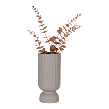 Svetlosivá váza z kameniny (výška 25,5 cm) Greco – House Nordic - Image 4