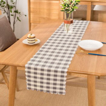 Behúň na stôl Minimalist Cushion Covers Gray Flannel, 45 x 140 cm - Image 2