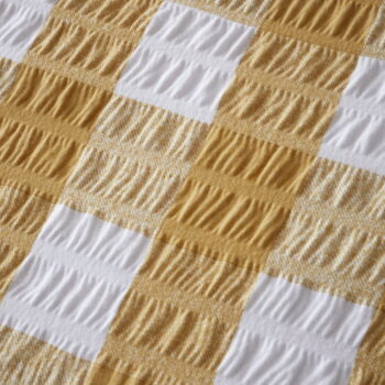 Žlté flanelové obliečky na jednolôžko 135x200 cm Gingham Check – Catherine Lansfield - Image 5