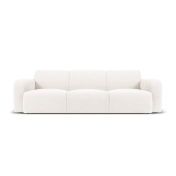 Biela pohovka z textílie bouclé 235 cm Molino – Micadoni Home