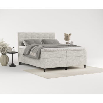 Svetlosivá boxspring posteľ s úložným priestorom 180x200 cm Urbaneo – Maison de Rêve - Image 7