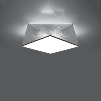 Stropné svietidlo v striebornej farbe 35x35 cm Koma – Nice Lamps - Image 2