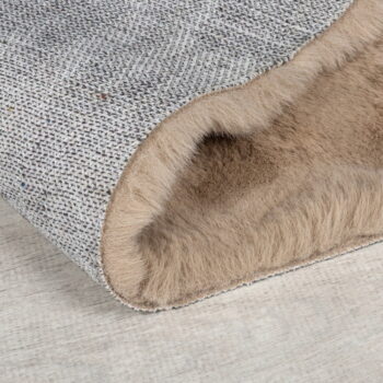 Hnedá syntetická kožušina 80x150 cm Waffle Faux Fur – Flair Rugs - Image 4