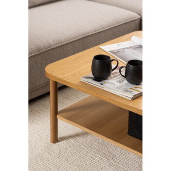 Konferenčný stolík v dekore duba v prírodnej farbe 90x90 cm Banbury – Actona - Image 7