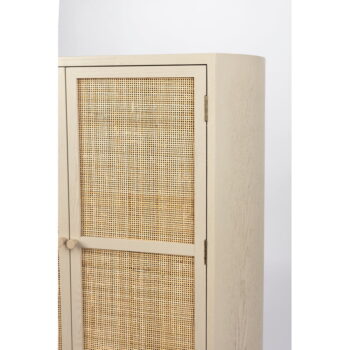 Krémová ratanová skrinka 80x100 cm Amaya – White Label - Image 9