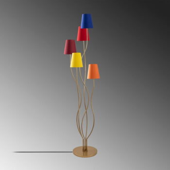 Stojacia lampa s textilným tienidlom (výška 160 cm) Bonibos – Opviq lights - Image 6