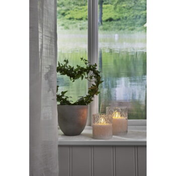 Biela LED vosková sviečka v skle Star Trading Flamme Romb, výška 10 cm – Obrázok 6