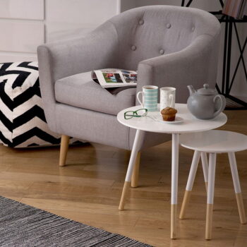Okrúhle odkladacie stolíky v súprave 2 ks Viborg – Premier Housewares - Image 2