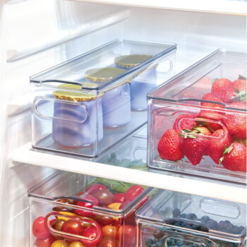 Transparentný úložný box s vekom iDesign The Home Edit, 31,1 x 10,8 cm – Obrázok 4