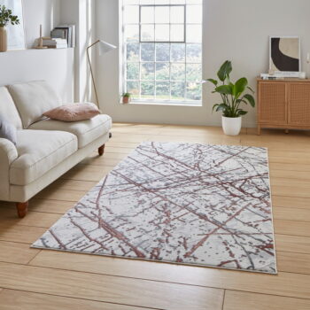 Ružovo-svetlosivý koberec 120x170 cm Artemis – Think Rugs - Image 4