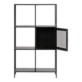 Čierna kovová knižnica 80x138 cm Malibu - Unique Furniture – Obrázok 9