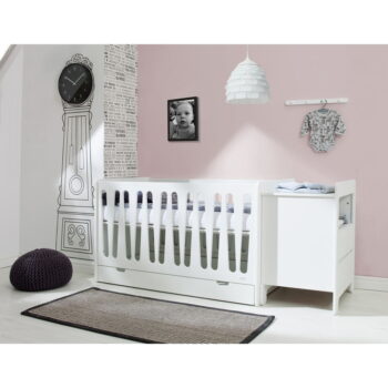Biela zásuvka pod detskú posteľ 60x120 cm - Pinio - Image 5