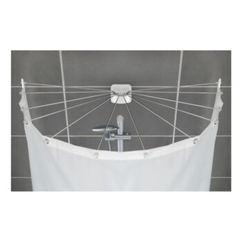 Kruhový držiak na sprchový záves Wenko Shower Umbrella – Obrázok 2